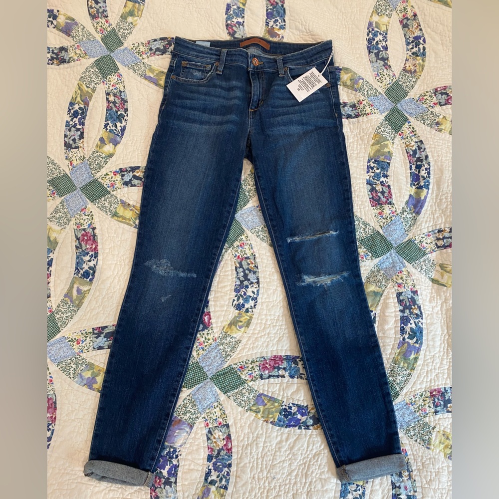 JOE’S JEANS | NWT The Icon Mid Rise Distressed Skinny Jeans- Addison, Size 28
